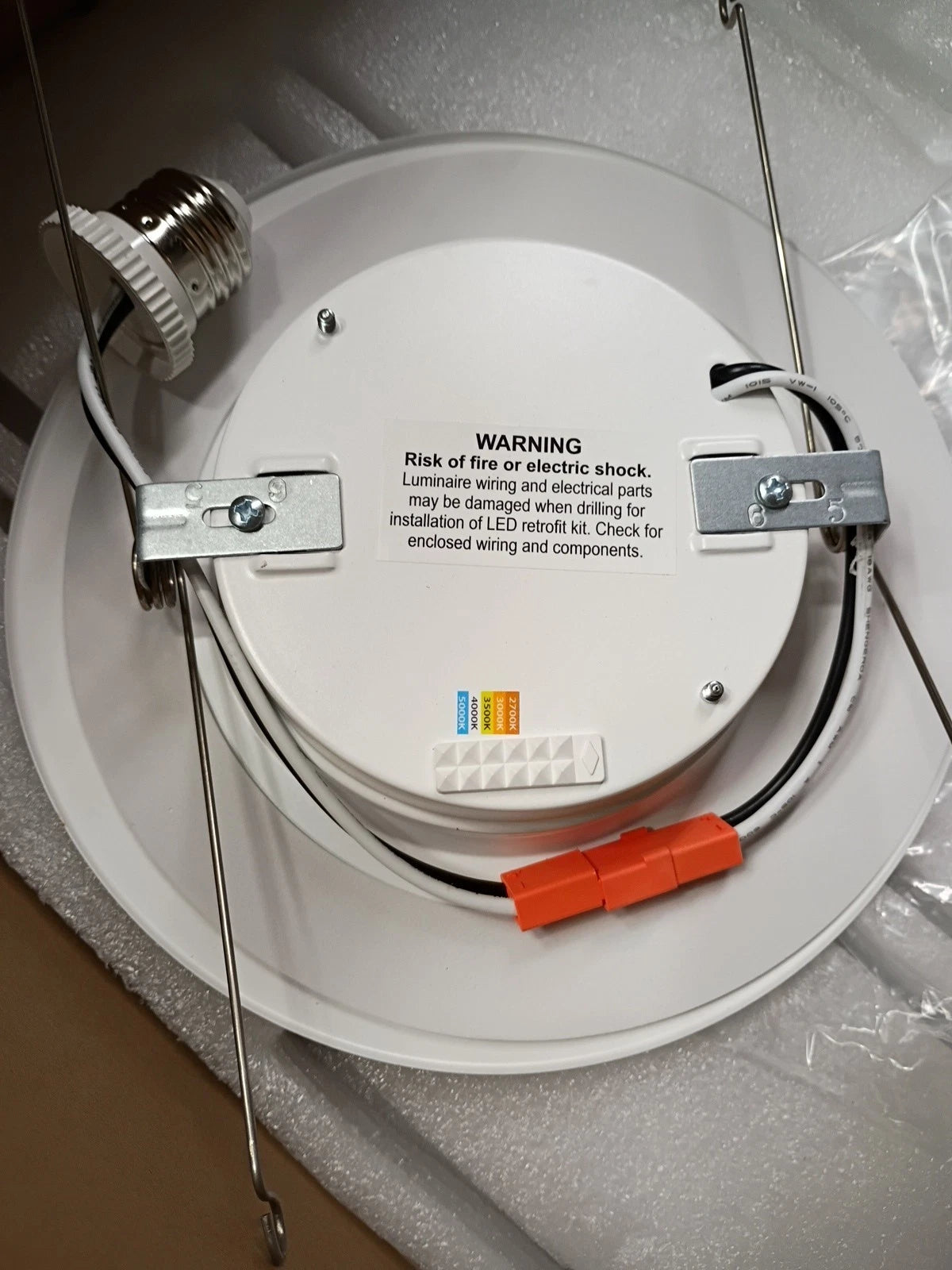 12 Pk round white LED Down Light ETI A01069301A down light OPEN BOX