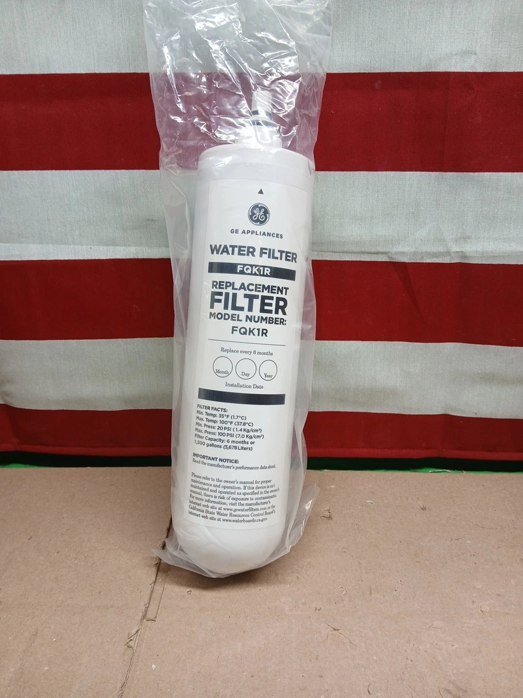 GE Under Sink Single Stage High Flow Water Filtration System GXK140TNN