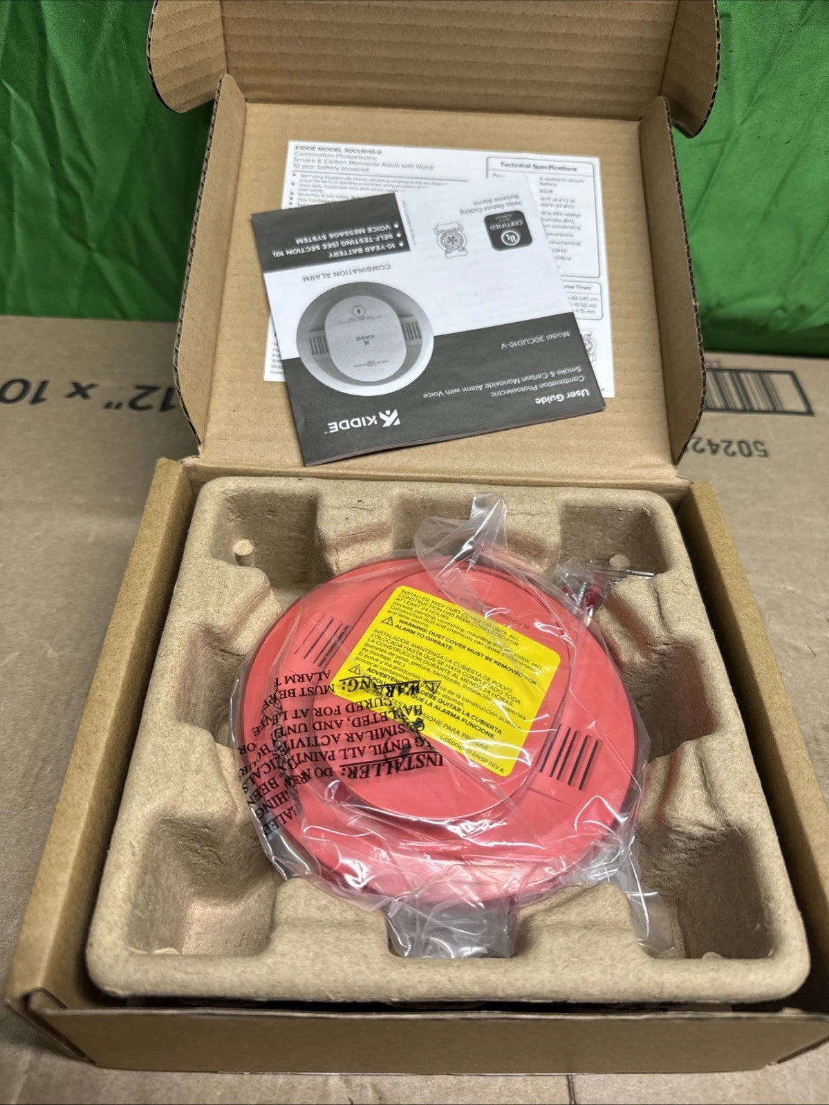 Kidde Smoke & Carbon Monoxide Detector Voice Alerts 30CUD10-V NEW OPEN BOX