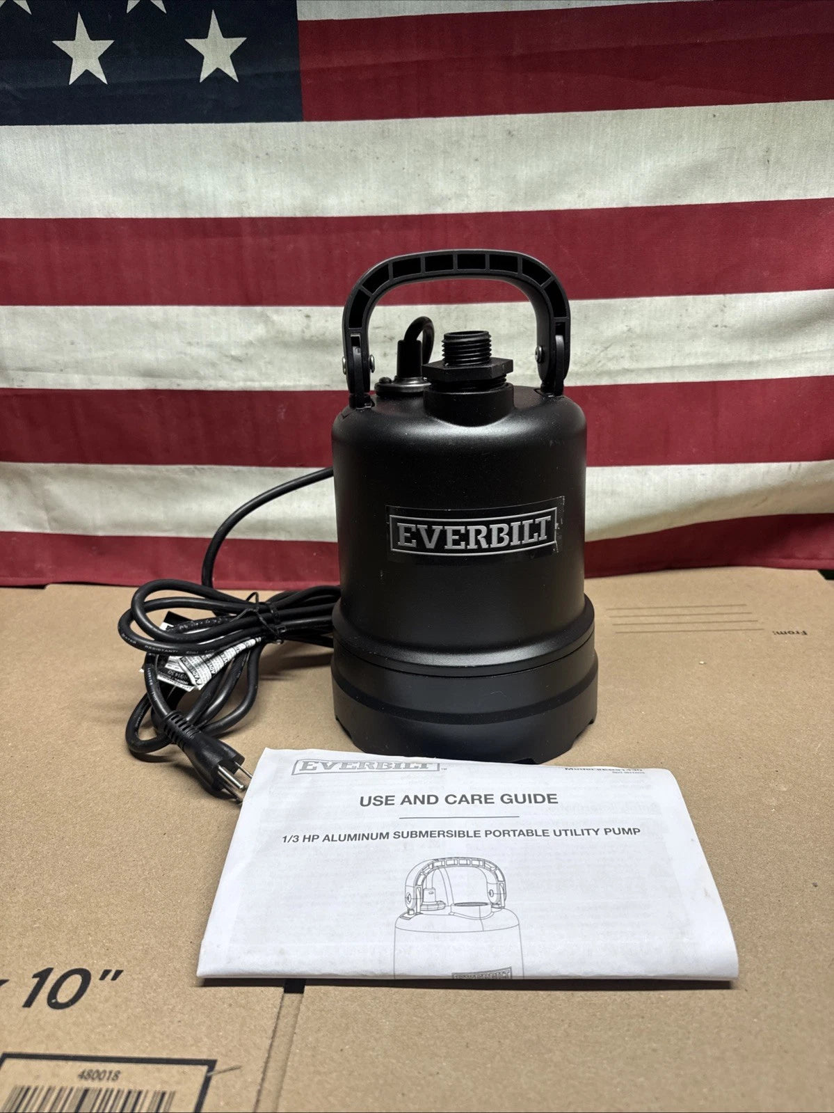 Everbilt 1/3 HP Submersible Aluminum Utility Pump Corrosion Resistant...