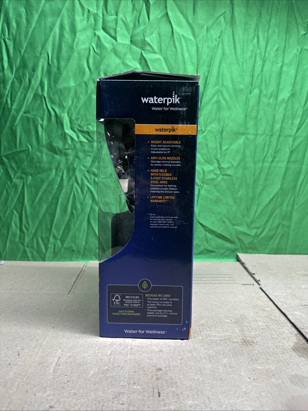 Waterpik 8-Spray Wall Mount Magnet Multi Height Handheld Shower Head 1.8 GPM