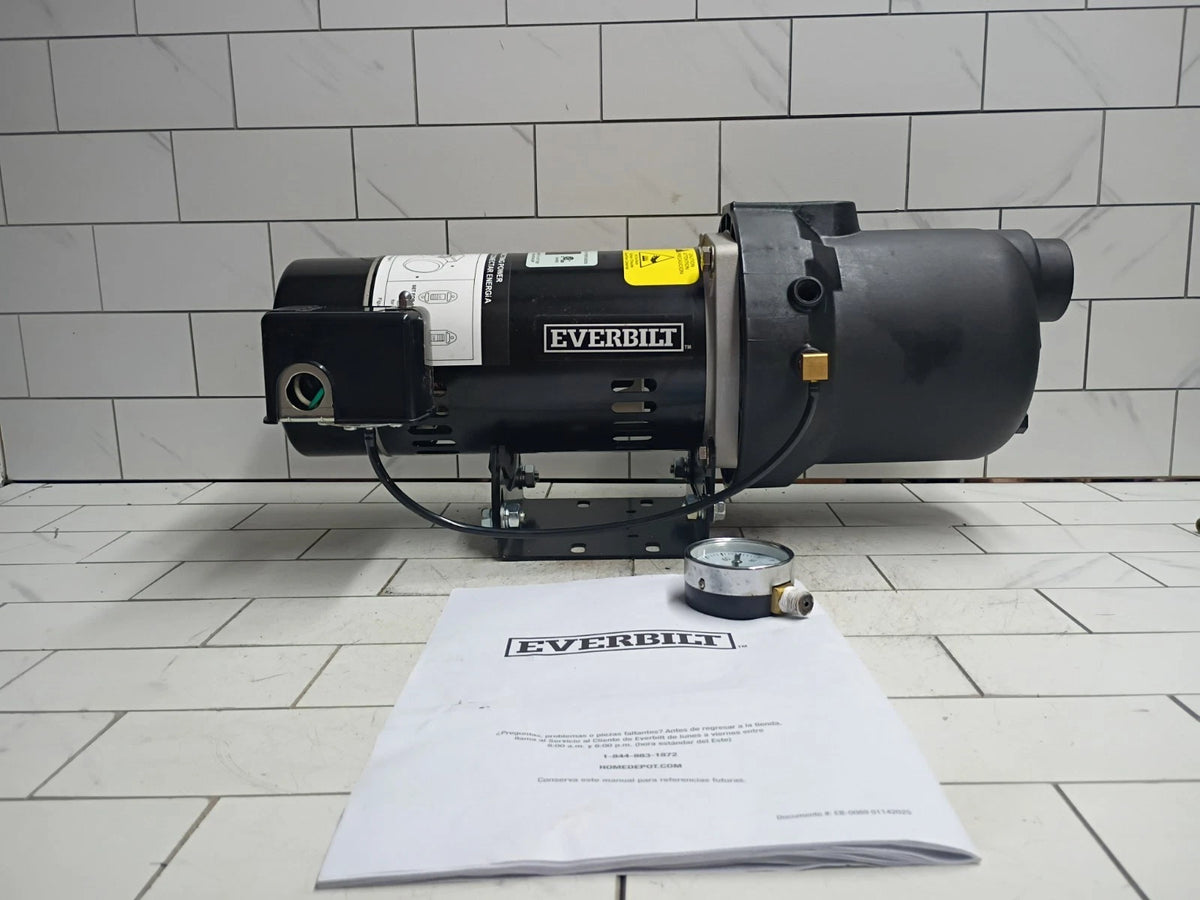 Everbilt HDSWH5P 1/2 HP Plastic Shallow Well Jet Pump New Open Box