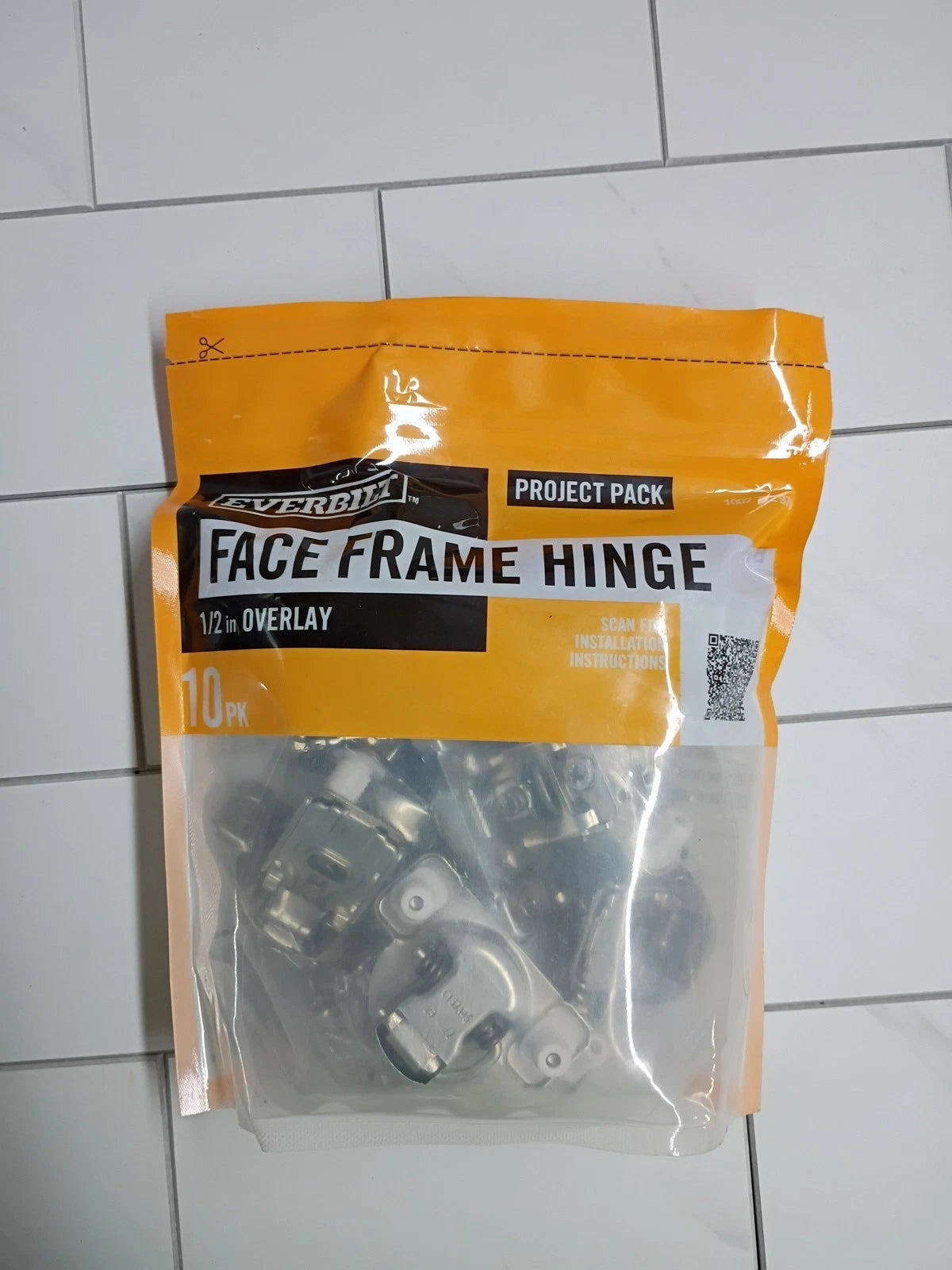 3pk Of 10 Everbilt 12252 Face Frames 35mm 105-Degree 1/2" Over Lay New (Sealed)