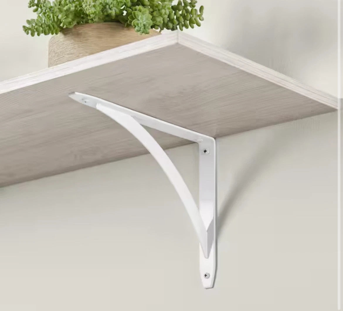 10-PACK Everbilt 10" White Cove Arch Decorative Shelf Brackets NEW