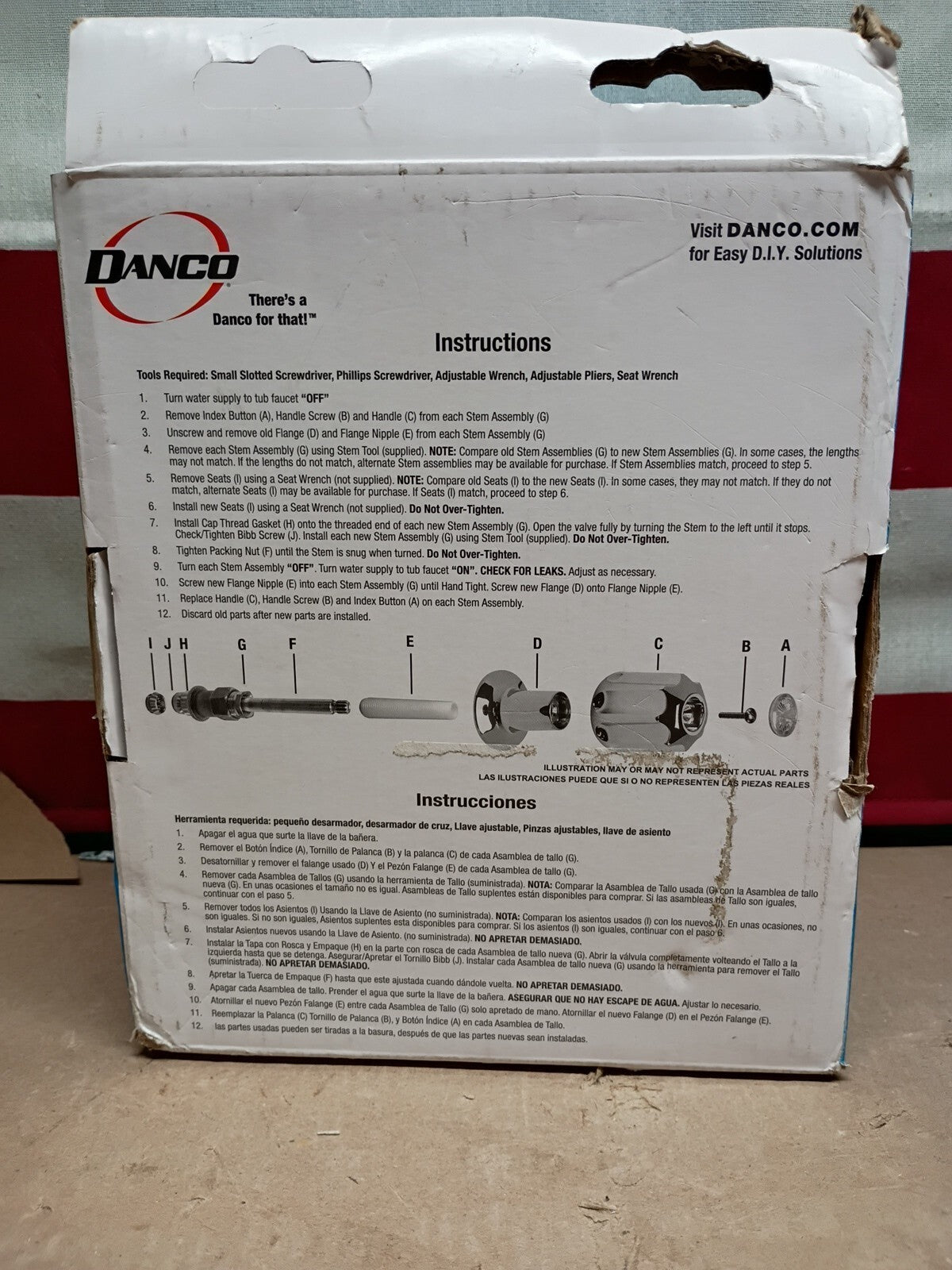 Danco 39619 Tub/Shower Remodeling Kit for Pfister Verve CHROME NEW Open Box