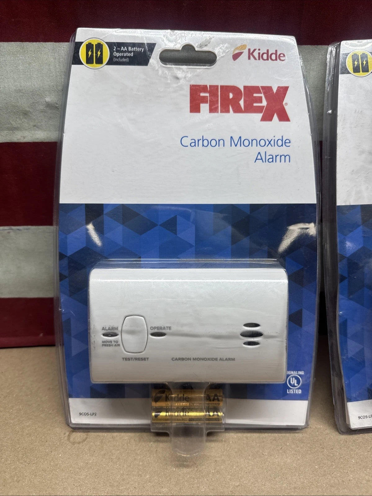 2 Pack Kidde KN-COB-LP2 Carbon Monoxide Alarm Detector