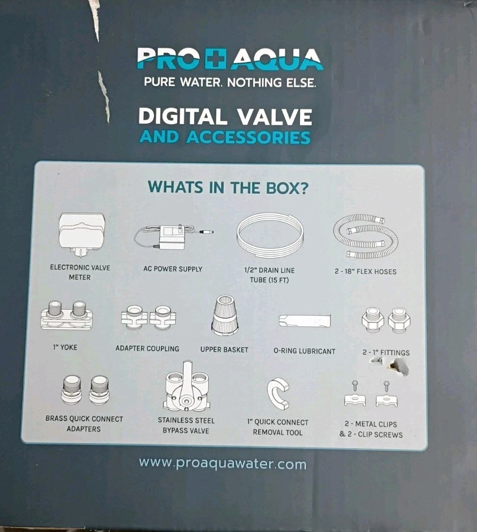 PRO+AQUA PRO-WELL Whole House Well Water Filtration DIGITAL VALVE. Read