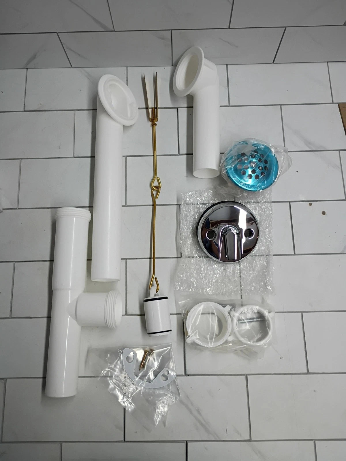 Danco Trip Lever Tub Drain Kit Chrome 13"H x 6.25"W x 3.13"D 51932 New Open Box