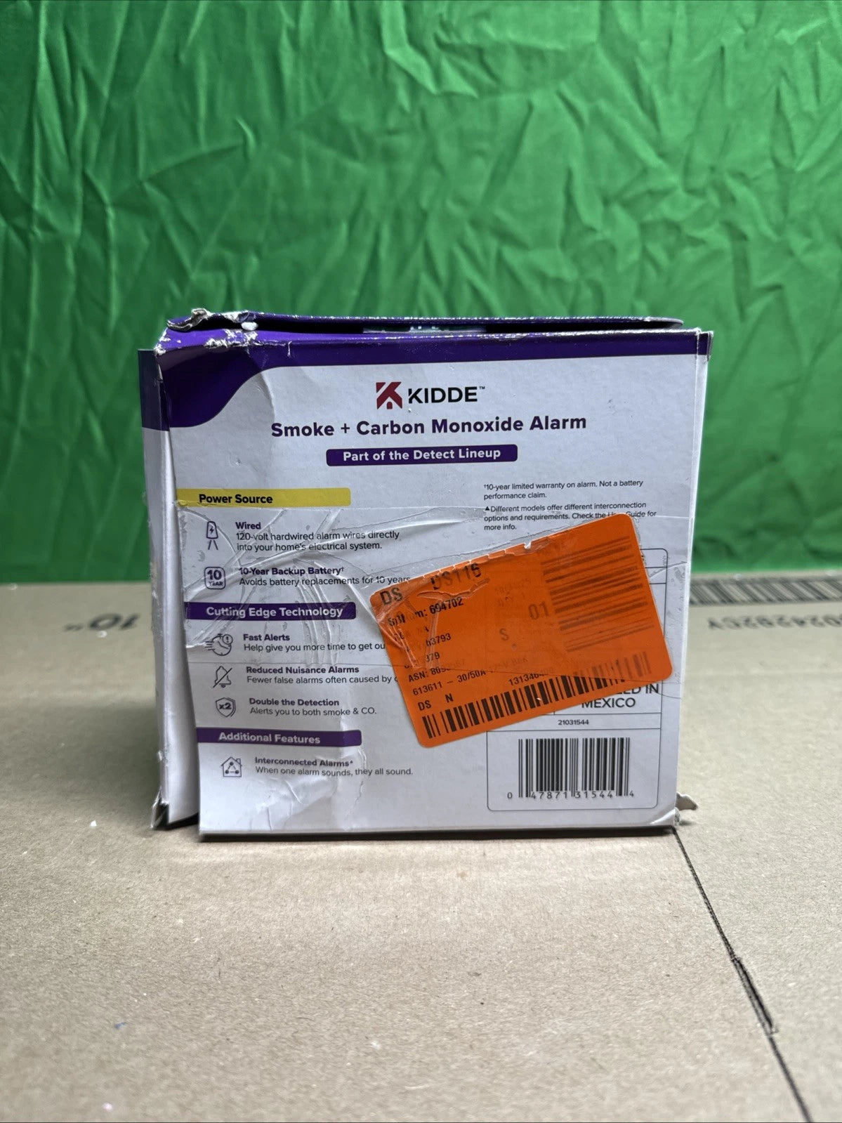 Kidde 30CUA10 Smoke & Carbon Monoxide Alarm NOB