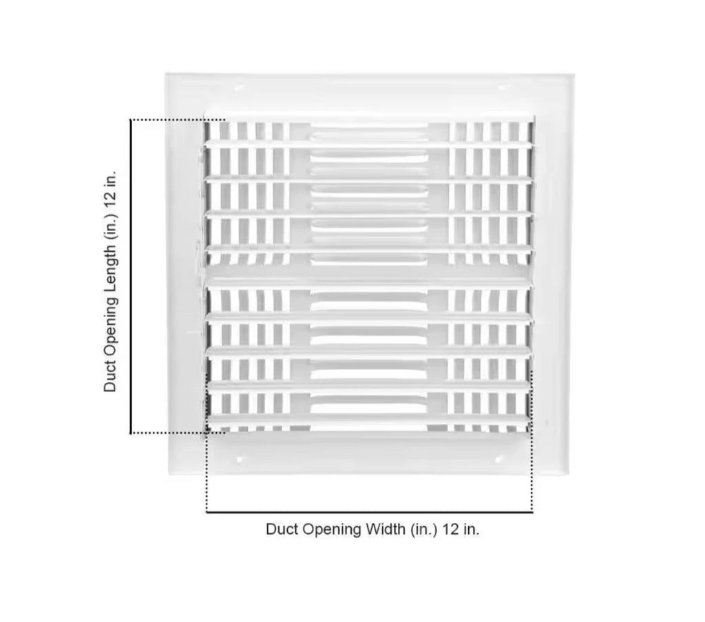 10 pack 12 in. x 12 in. 4-Way Steel Wall/Ceiling Register in White