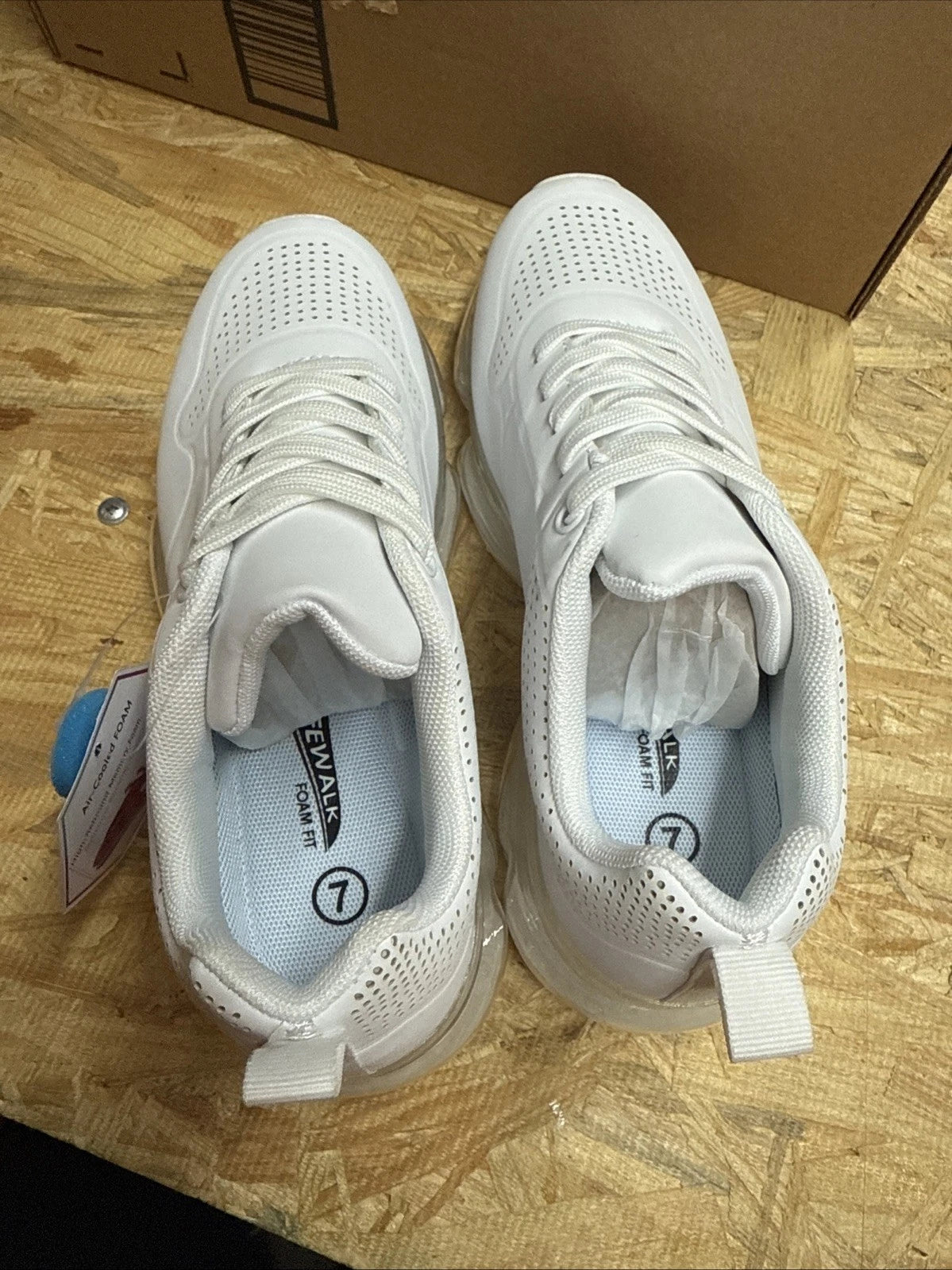 Lucky step women’s air cushion fashion sneakers breathable comfortable Size 7