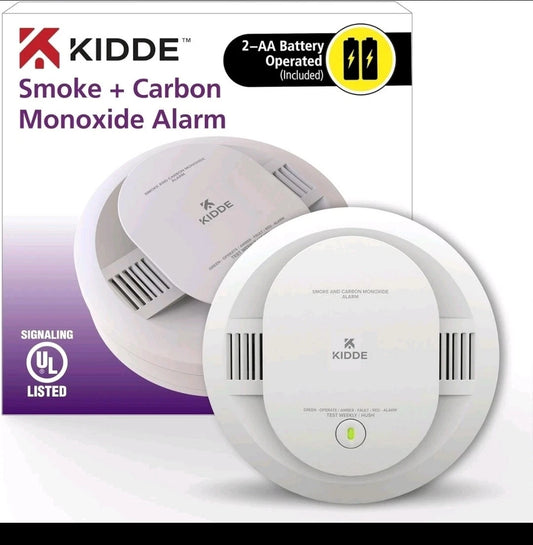 Kidde Smoke & CO Detector, AA Battery, LED, MAY 2023 (900-CUDR)