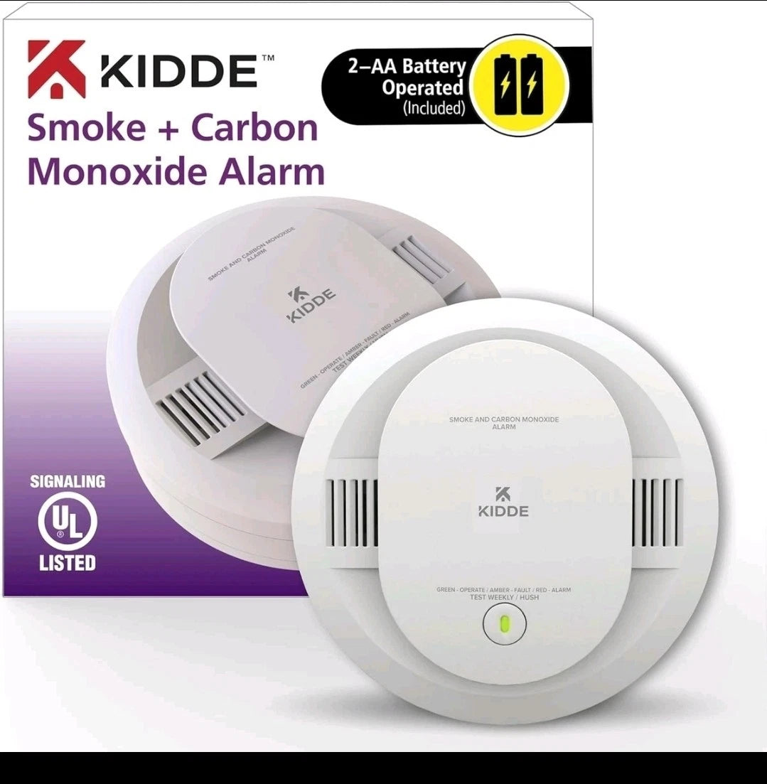 Kidde Smoke & CO Detector, AA Battery, LED, Apr 2023 (900-CUDR)
