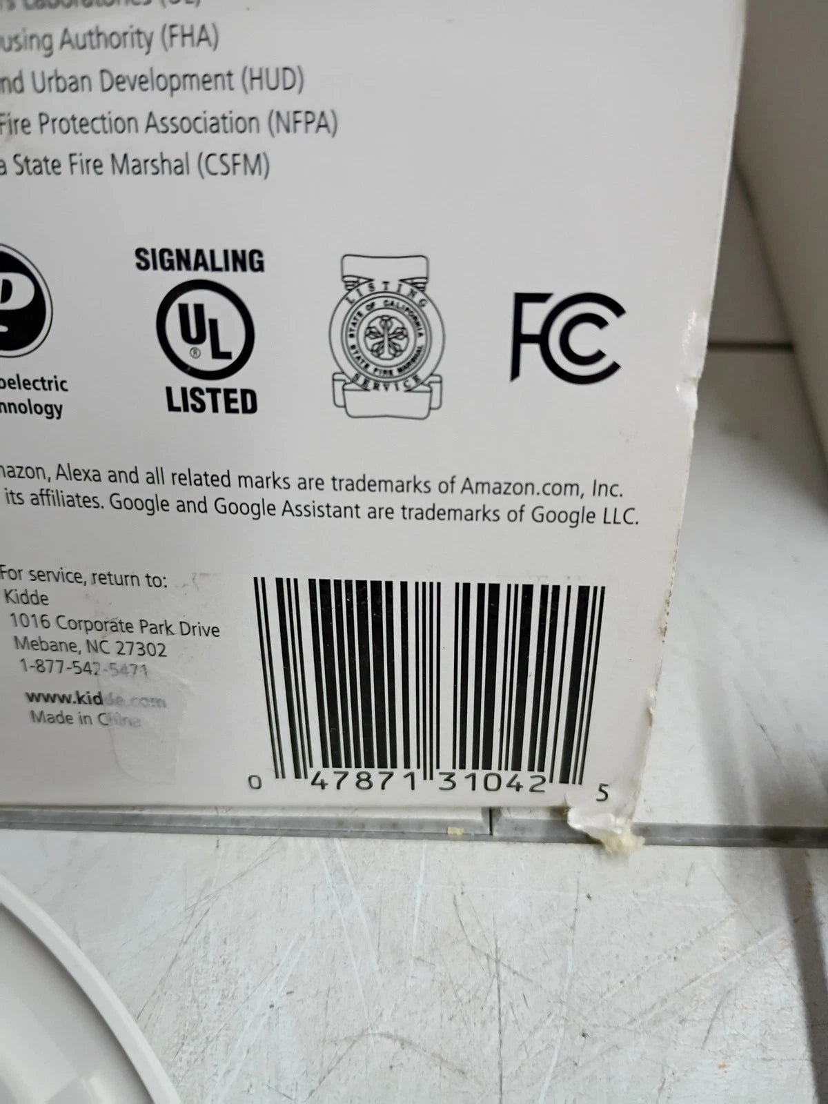 Kidde P4010ACSCO-WF Smoke + Carbon Monoxide Smart Alarm Open Box