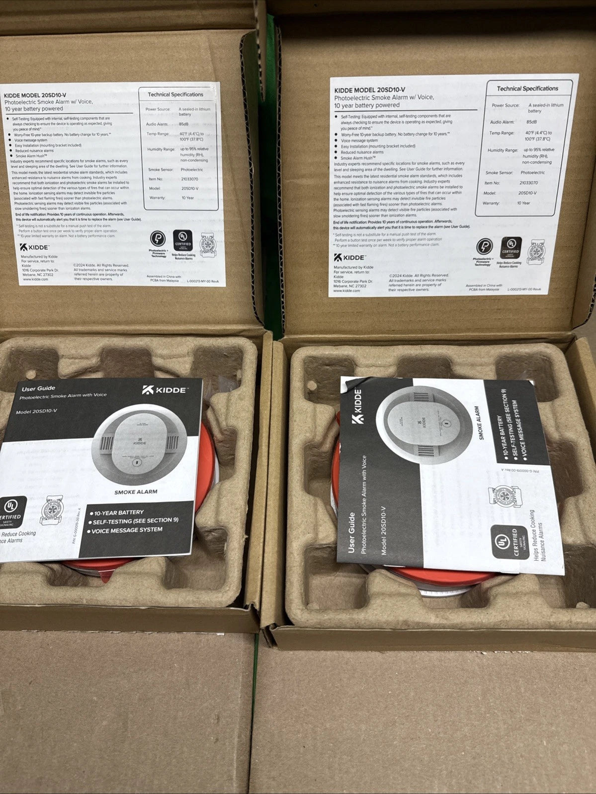 2-pack Kidde Detect 20SD10-V Smoke Alarm New Open Box