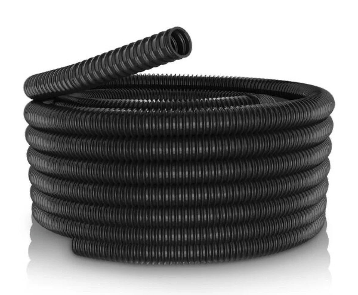 1-1/4 in. I.D. x 100 ft. Multi-Use Pond Black Kink Free, Corrugated,flexible,pvc