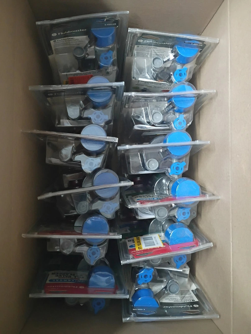 12PK Fluidmaster K-400H-039 Performax Universal Toilet Fill Valve And FlapperKit