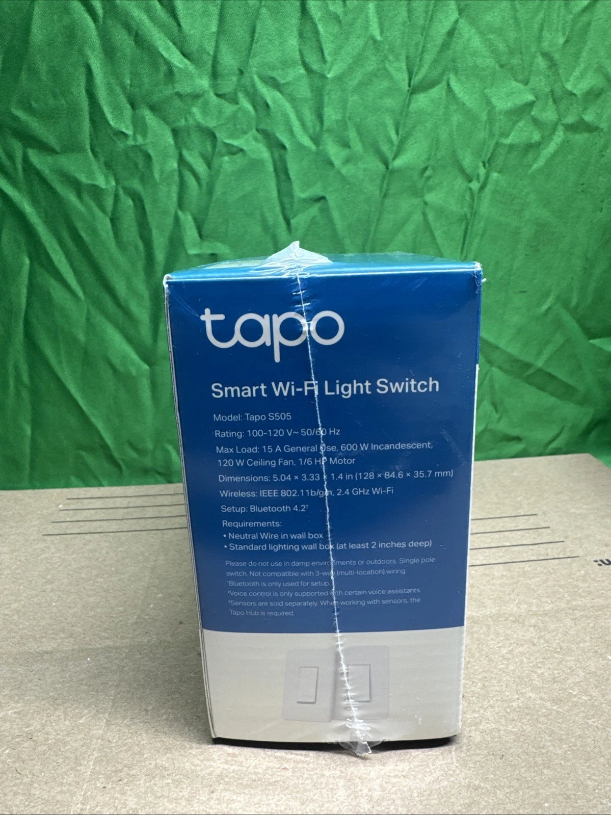 NIB Tapo S505 Single Pole Smart Wi-Fi Light Switch, Voice Control