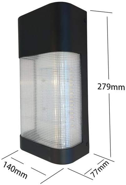 Commercial Electric 19-Watt Black Outdoor Integrated LED Classic Wall Pack Light with Dusk to Dawn Control