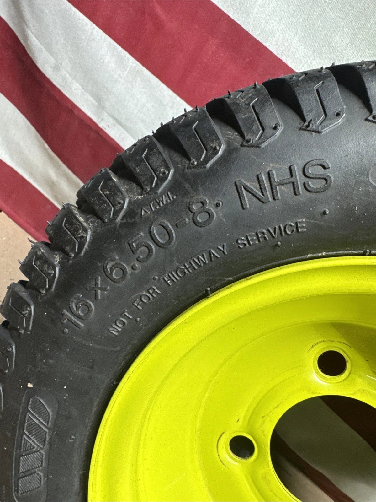 Rear Wheel And Tire For Ryobi Z30Li 80V Zero Turn Lawn Mower