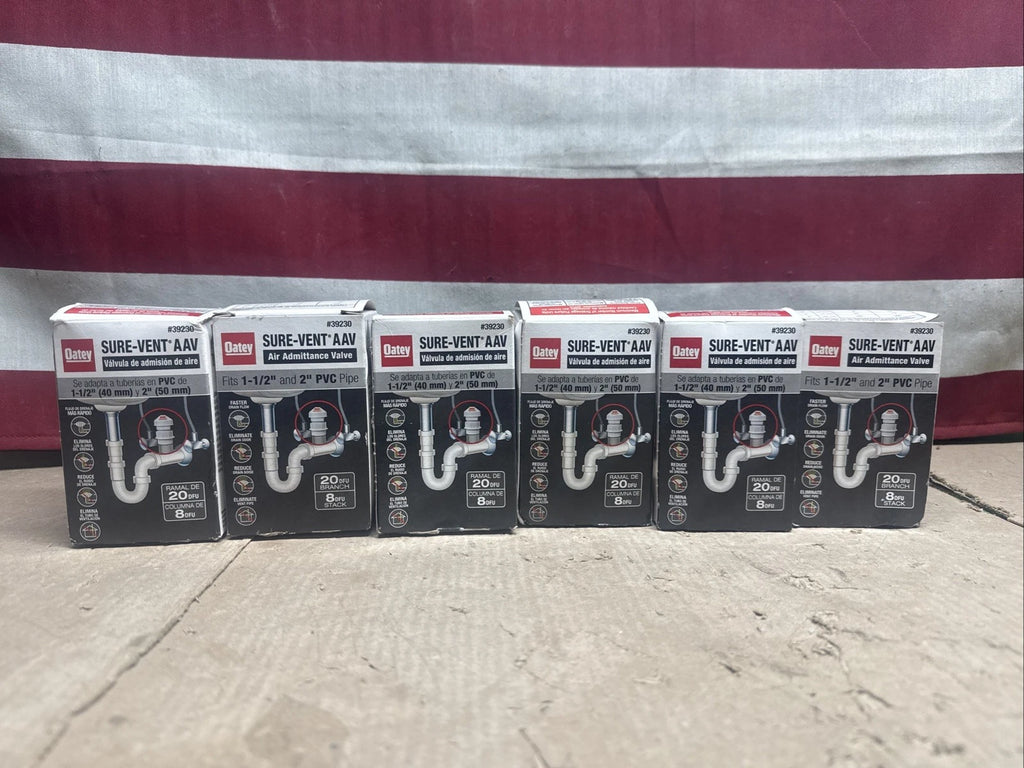 6pk Oatey 39230 Sure-Vent Air Admittance Valve PVC 1-1/2 39230 New Open Box