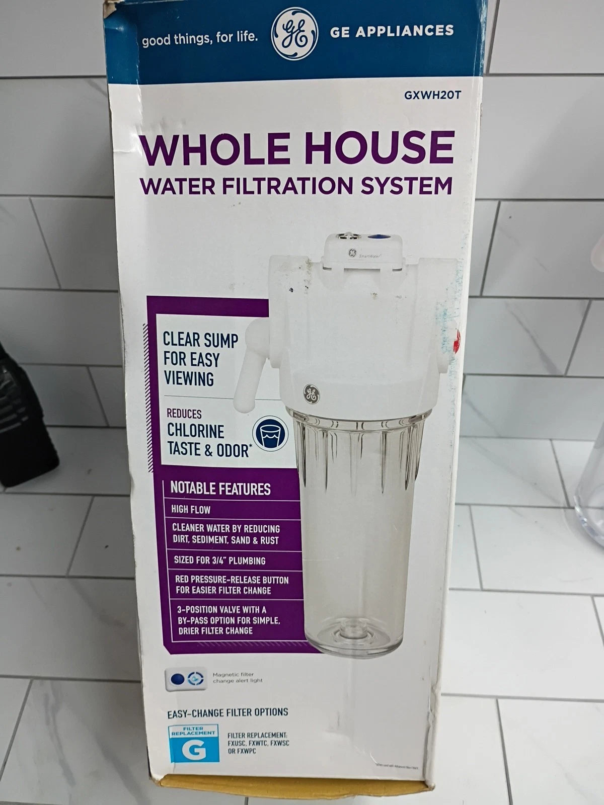 GE Whole House Water Filtration System Model GXWH20T New Open Box