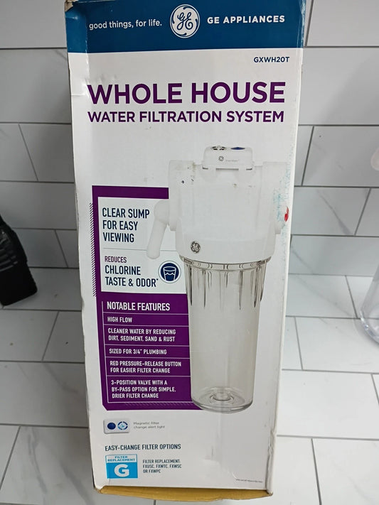 GE Whole House Water Filtration System Model GXWH20T New Open Box