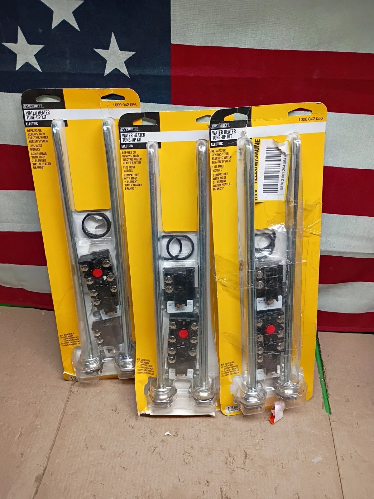 3pck Everbilt EBSE-4500KIT, 4500-Watt/240-Volt Electric Water Heater Tune-Up Kit