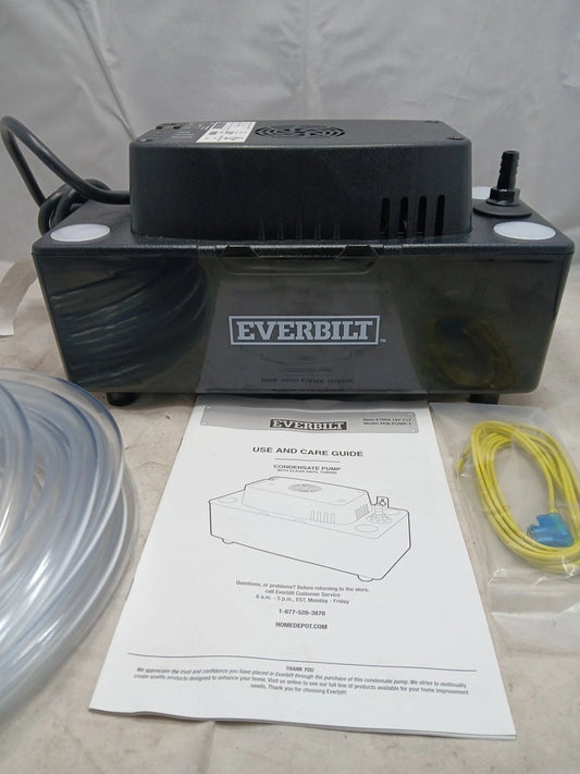 Everbilt Condensate Removal HVAC Pump 1/30 Horse Power 1.6 Gallon New Ob