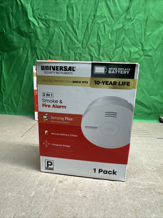 10-Year Battery Powered Mini Smoke and Fire Detector with Photoelectric Sensor