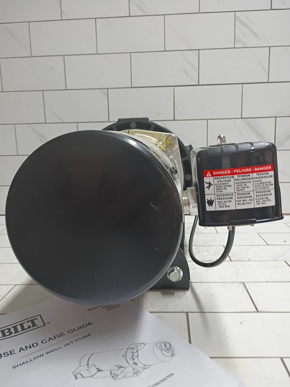 Everbilt HDSWH5P 1/2 HP Plastic Shallow Well Jet Pump New Open Box