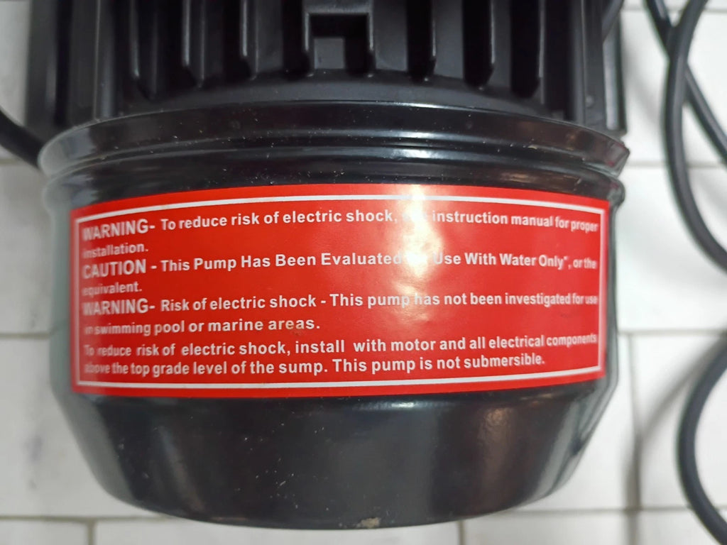 Superior Pump 96110 1 HP Sprinkler Pump. Broken Leg READ DESCRIPTION
