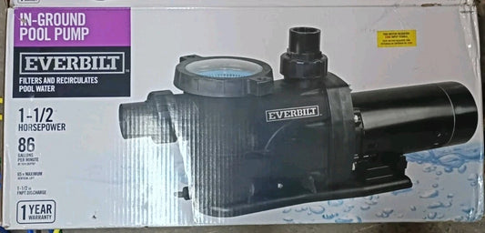 Everbilt SPP15002-2SP 1.5 HP 2-Speed Pool Pump 230-Volt New Open Box.