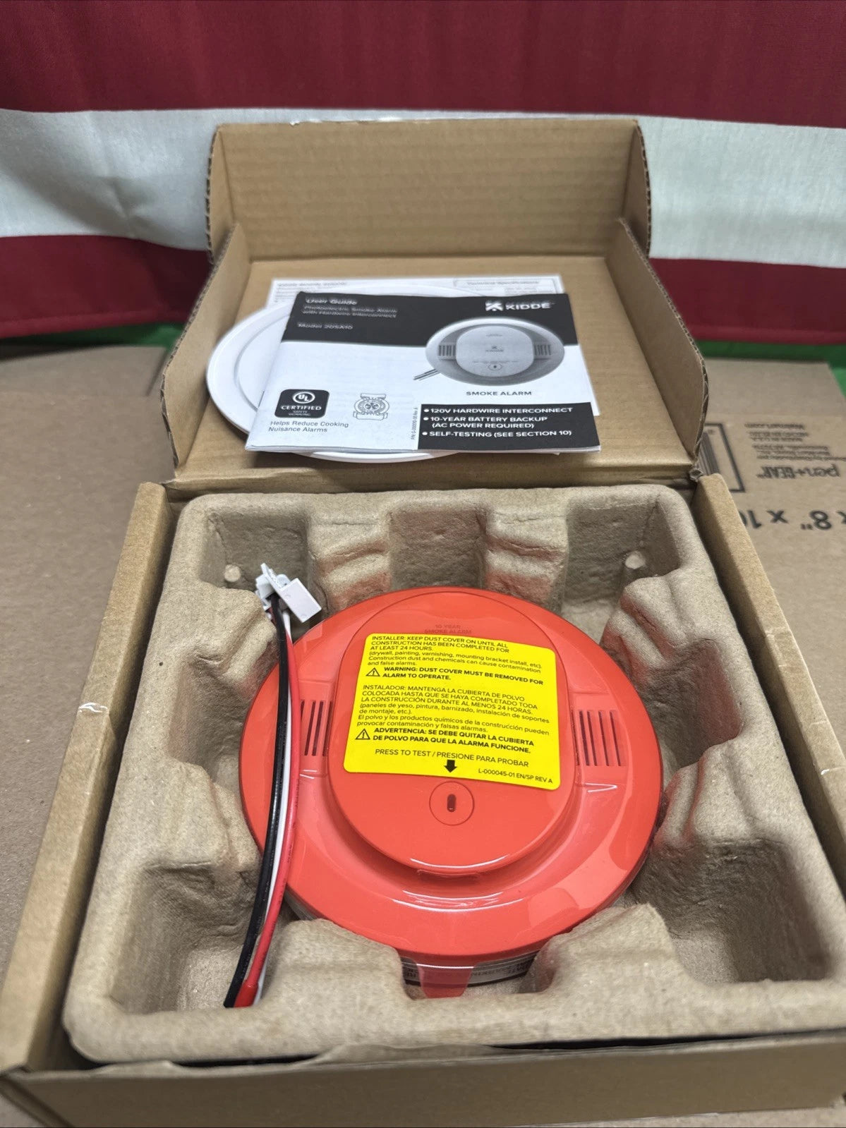Kidde 20SA10 Hardwired Smoke Detector, 10-Year Battery, Interconnectable