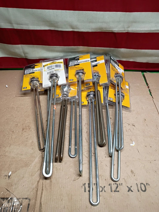 Lot of 11 Everbilt HWD Water Heater Elements see description