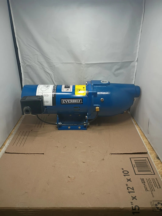 Everbilt 3/4 HP Cast Iron Shallow Well Jet Pump HDSWJ7 New Open Box