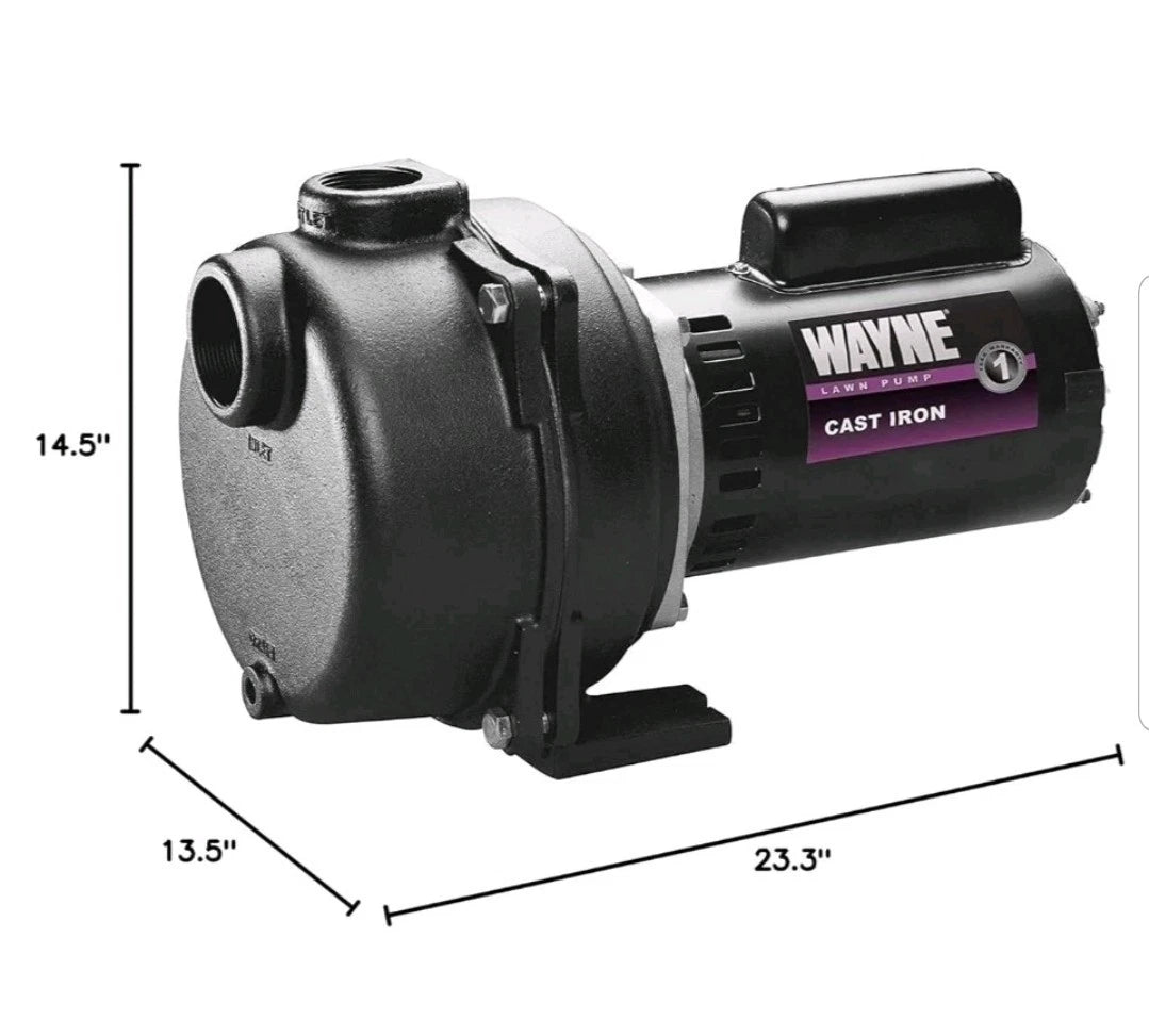 Wayne 1-1/2 HP Cast Iron Quick-Prime Lawn-Sprinkler Pump-