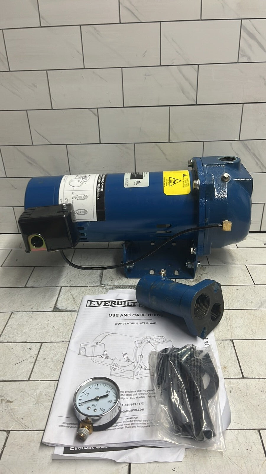 Everbilt HDCWJ10, 1 HP Professional Convertible Jet Pump PARTS ONLY