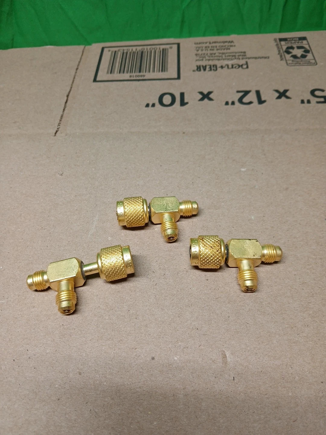 3pck CPS Products AVT45 1/4in SAE Mx1/4in SAE F Knurlx1/4in SAE M Adapters