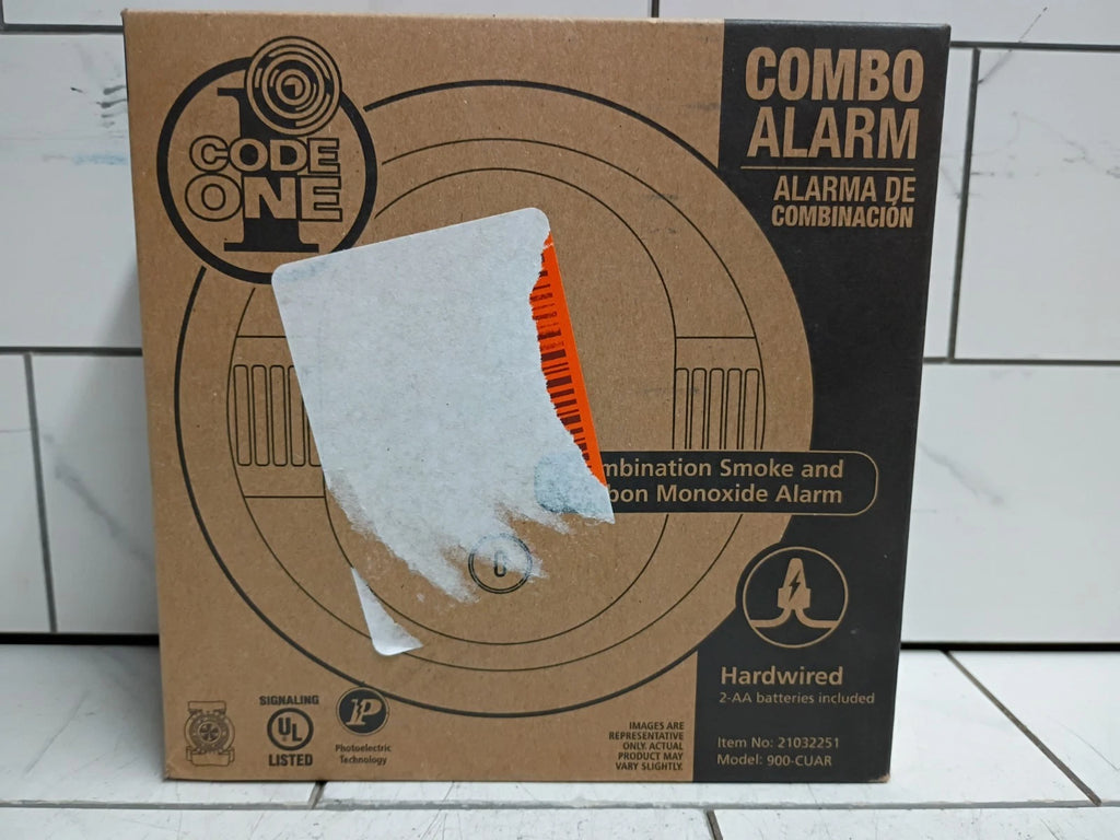 Code One 900-CUAR Smoke and Carbon Monoxide Alarm Hardwired with Battery Backup