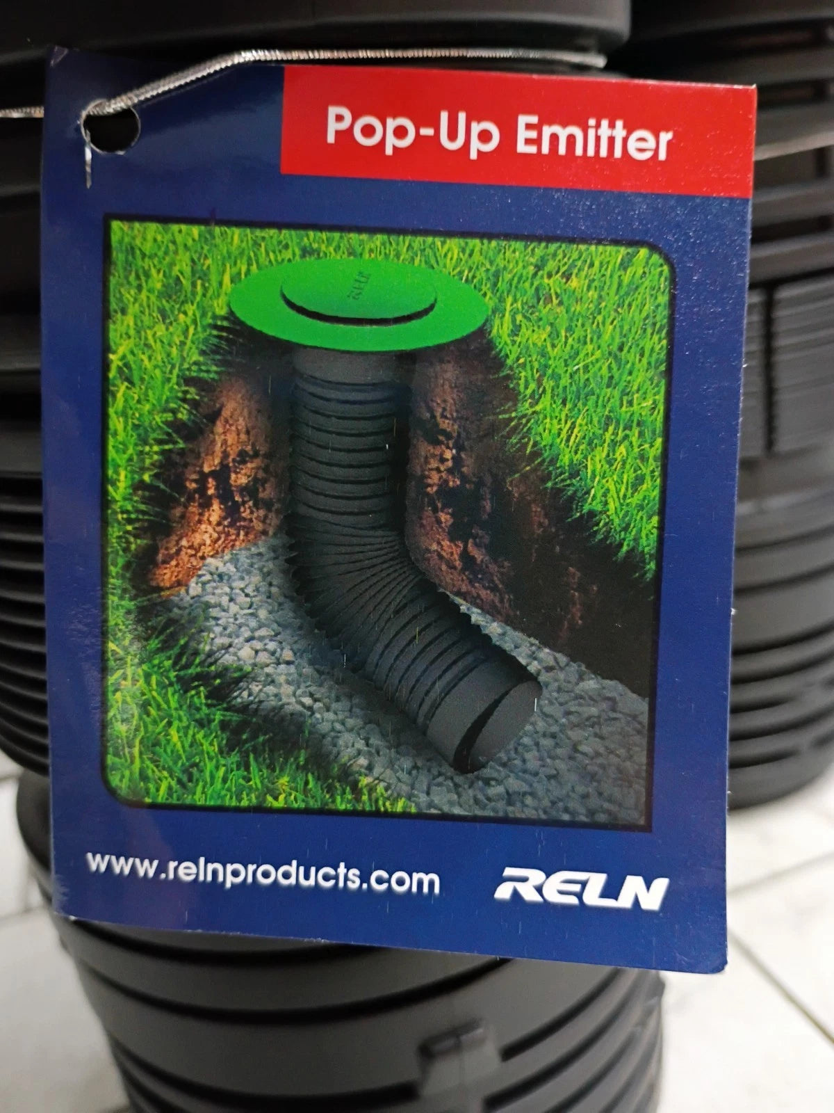 (3PK) RELN 000233 Lawn 4" Pop-Up Emitter with Flexible Elbow Self-Draining Slots