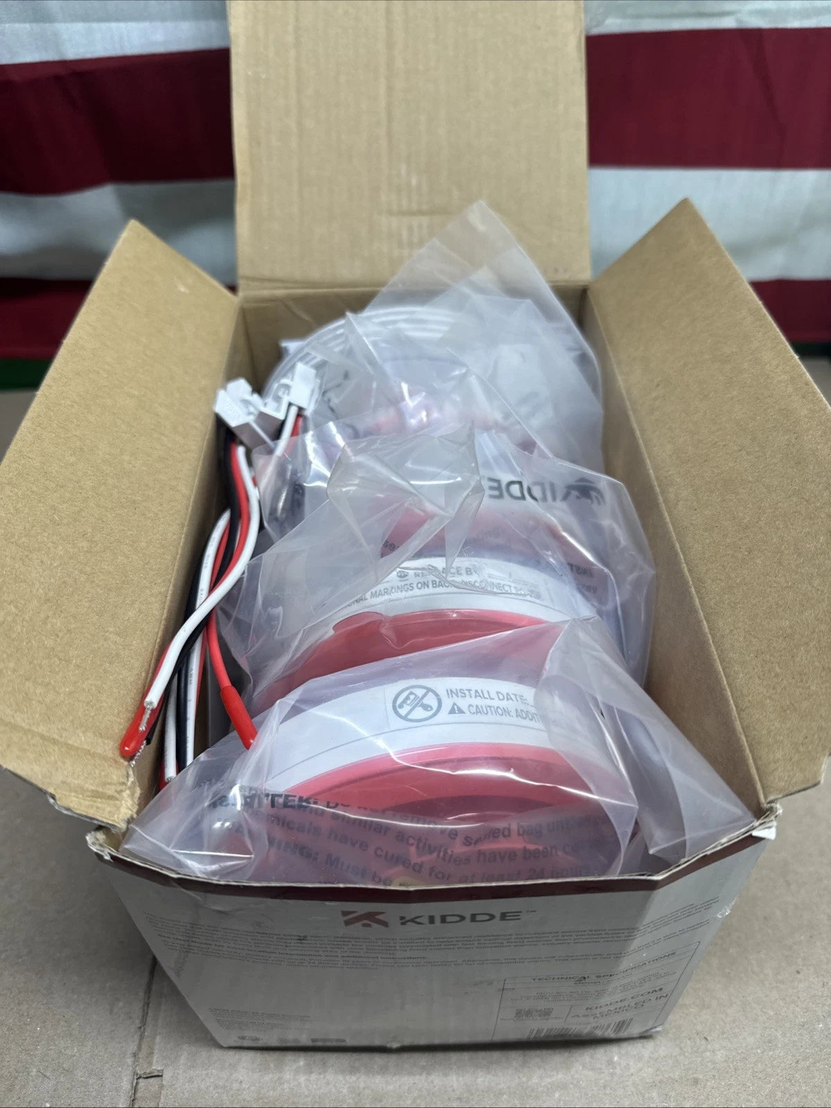 Kidde Smoke Alarm Model 20SA10 Hard Wired Detector 10 Year battery 4 Pack