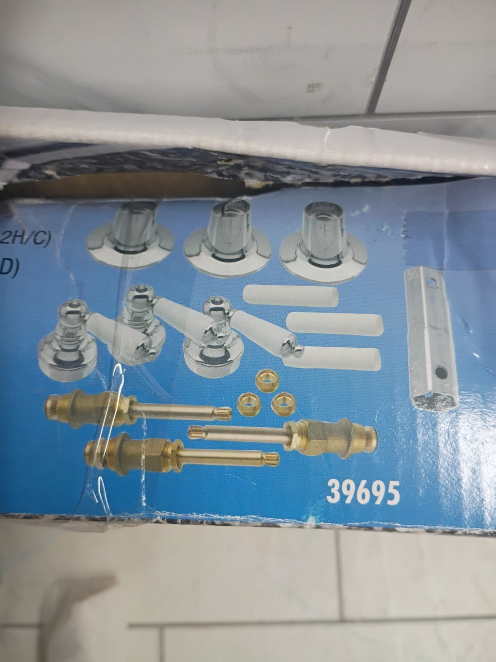 2pk Danco 39695 Tub/Shower Remodeling Kit for Pfister Porcelain Lever Open Box