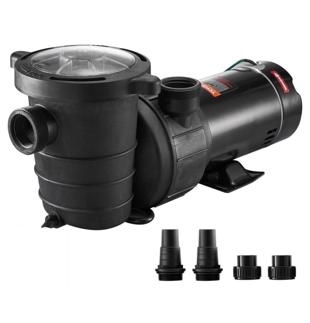 VEVOR HAP1100, Swimming Pool Pump, 1.5 HP 115 V, 1100W Single Speed Pump, OB,