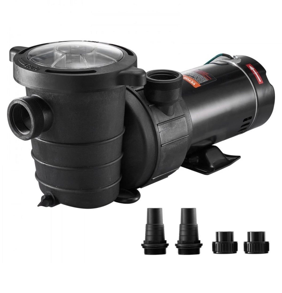 VEVOR HAP1100, Swimming Pool Pump, 1.5 HP 115 V, 1100W Single Speed Pump, OB,