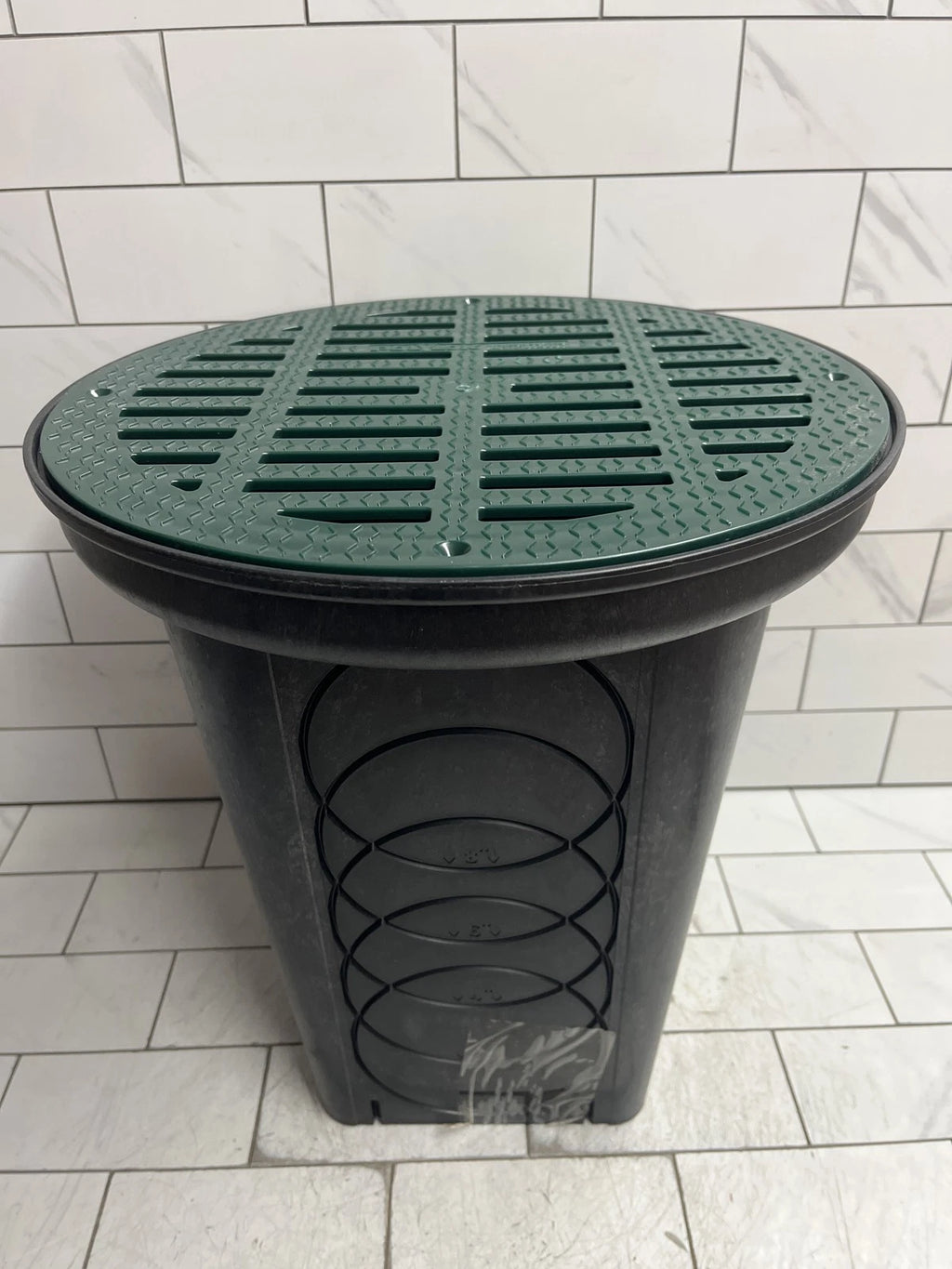 2pk Polylok 3017-12 20" Heavy Duty Riser & D-Box Grate Storm Drain green/black