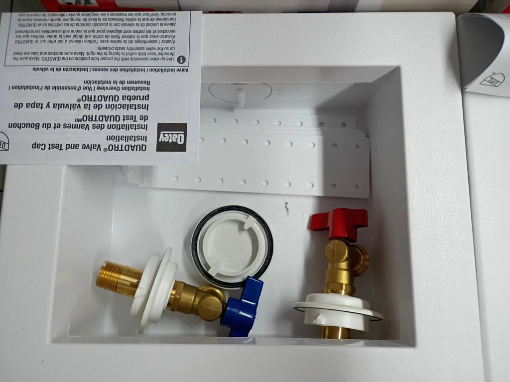(2 Pack) Oatey 38529 Washing Machine Center Drain Outlet Box With Swt Valves OB