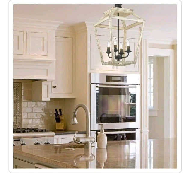 Golden Lighting Haiden 4 Light Antique Black Iron