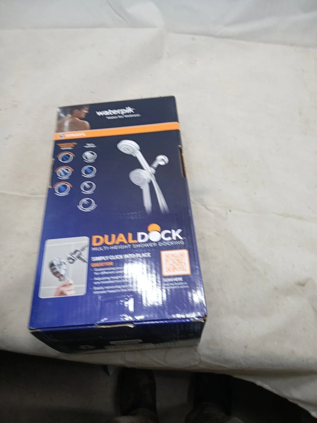 Dualdock Multi-height 7spray wallmount handheld showerhead