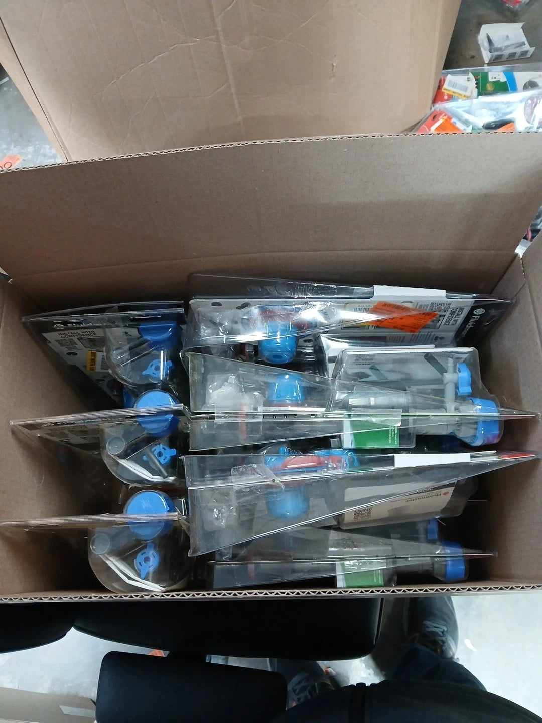 10pck Fluidmaster Fill Valve + 2” & 3” Super Flapper Kit K-400H-043 OPEN BOX